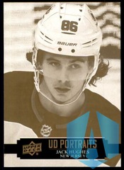 2021-22 Upper Deck Portraits #P8 Jack Hughes Devils